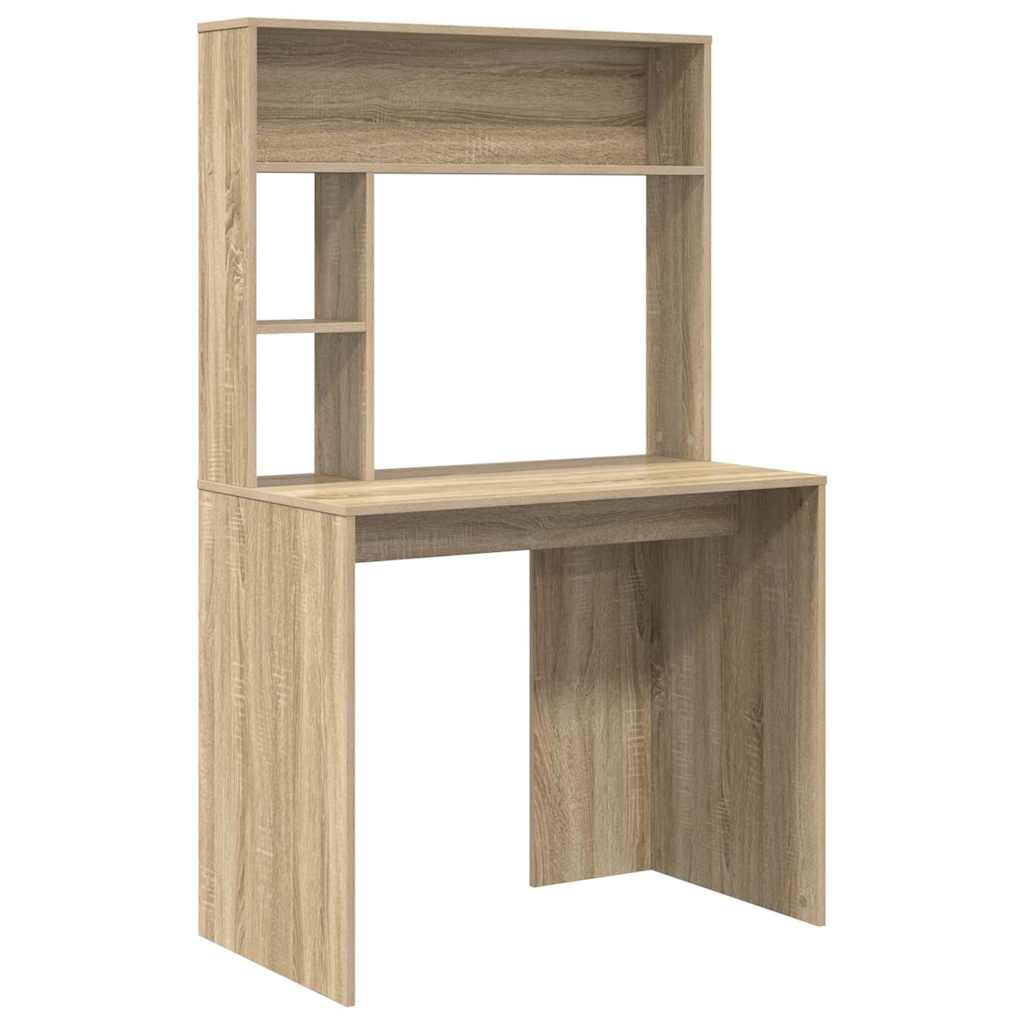 Desk Sonoma Oak Engineered Wood 91 x 50 x 149 cm
