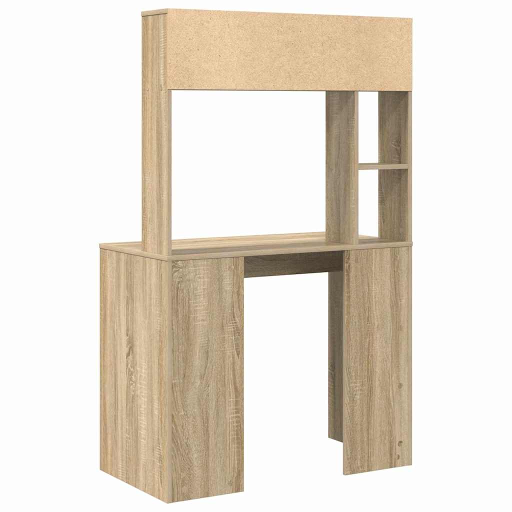 Desk Sonoma Oak Engineered Wood 91 x 50 x 149 cm