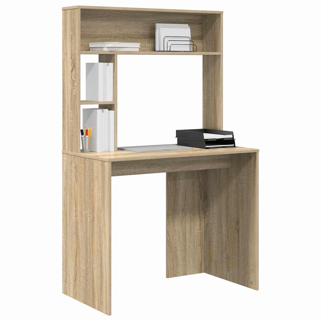 Desk Sonoma Oak Engineered Wood 91 x 50 x 149 cm