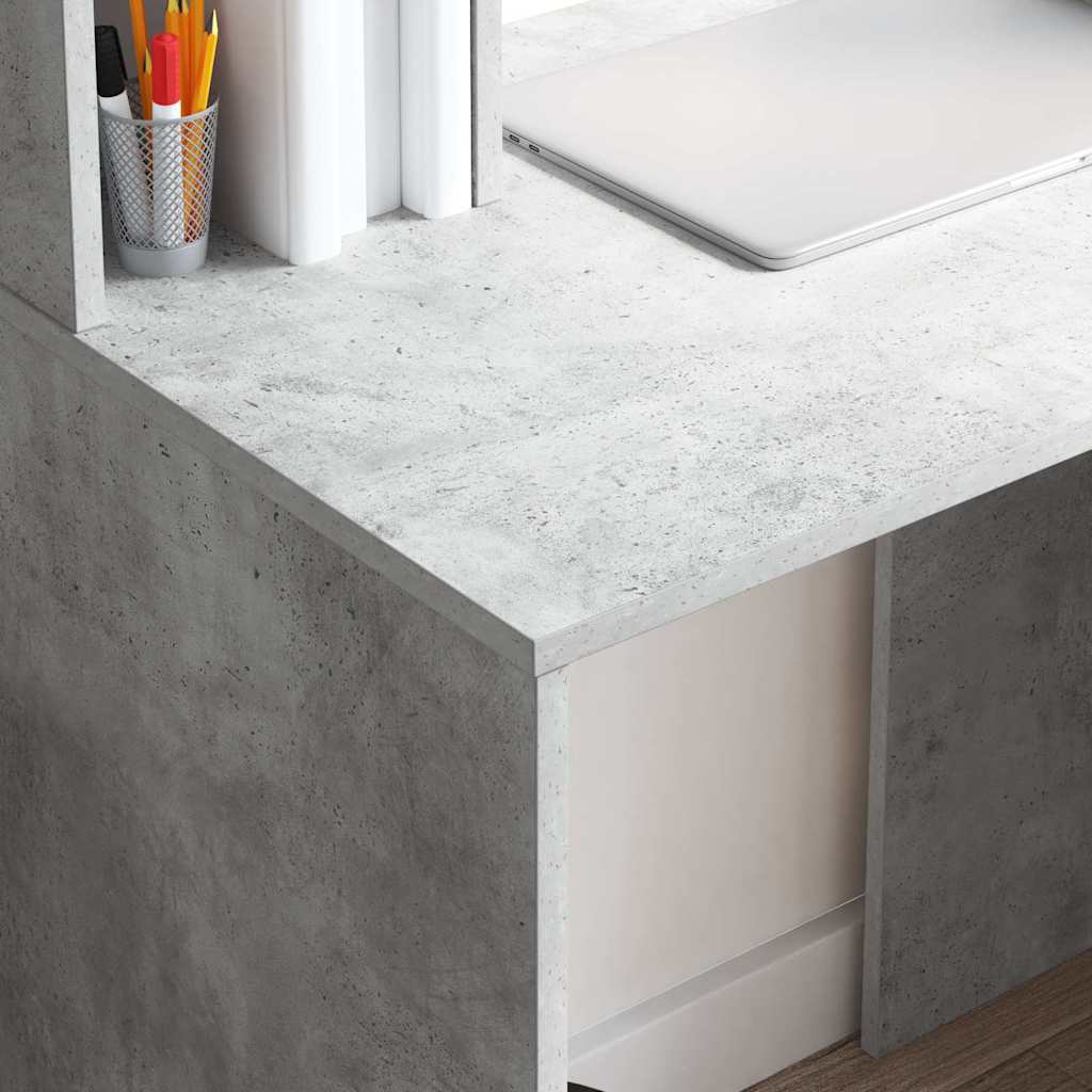 Desk Concrete Grey Engineered Wood 91 x 50 x 149 cm