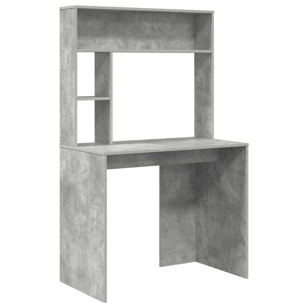 Desk Concrete Grey Engineered Wood 91 x 50 x 149 cm