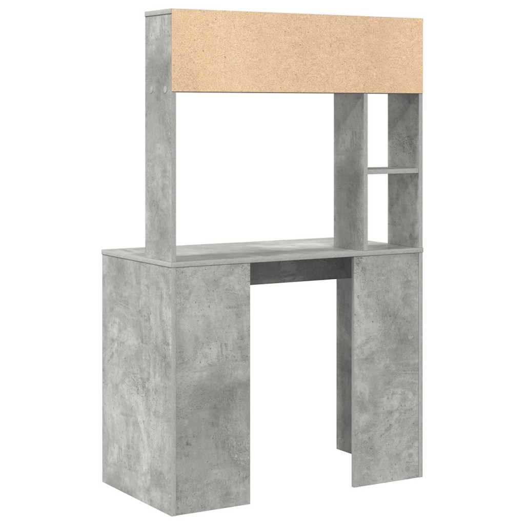 Desk Concrete Grey Engineered Wood 91 x 50 x 149 cm