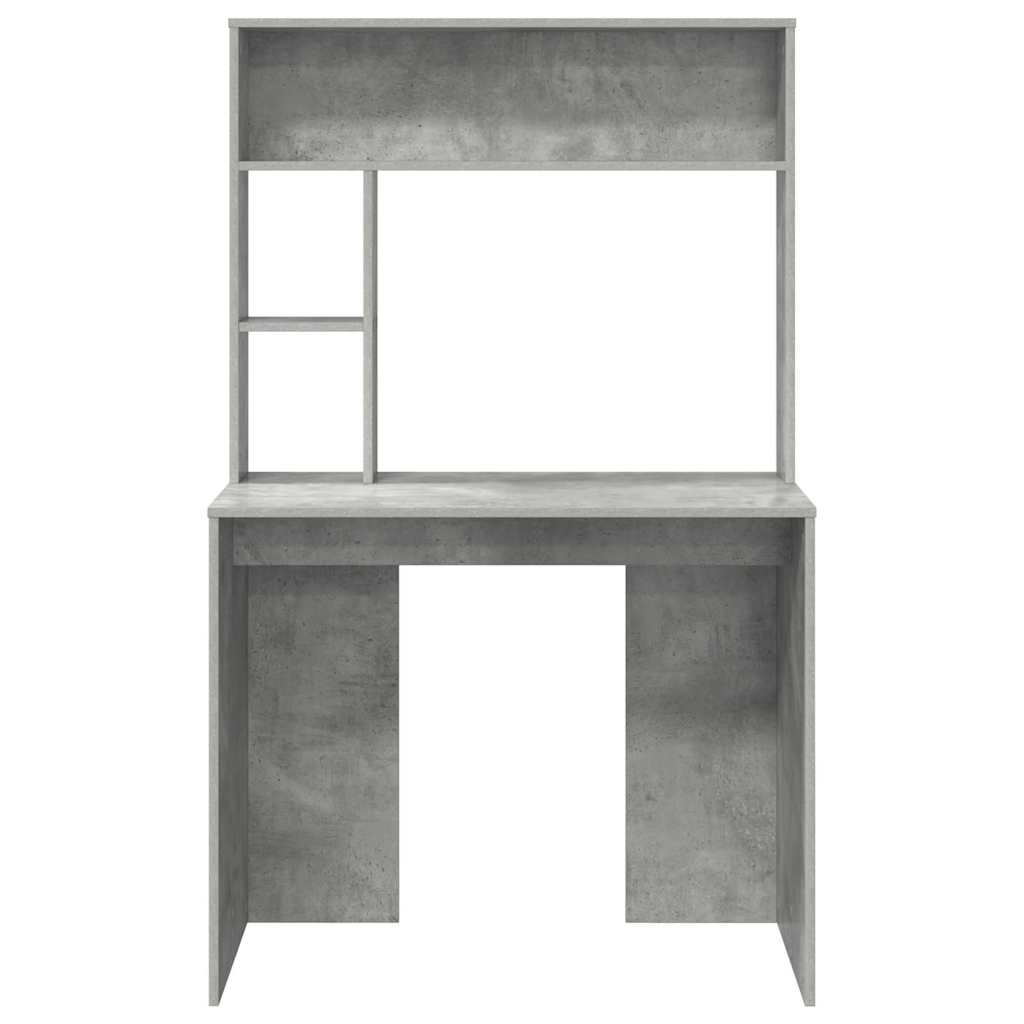 Desk Concrete Grey Engineered Wood 91 x 50 x 149 cm