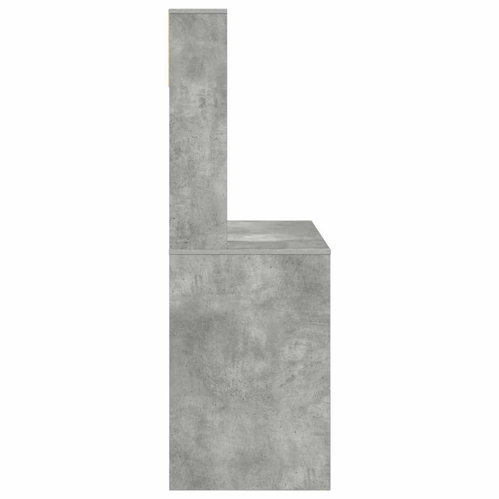 Desk Concrete Grey Engineered Wood 91 x 50 x 149 cm