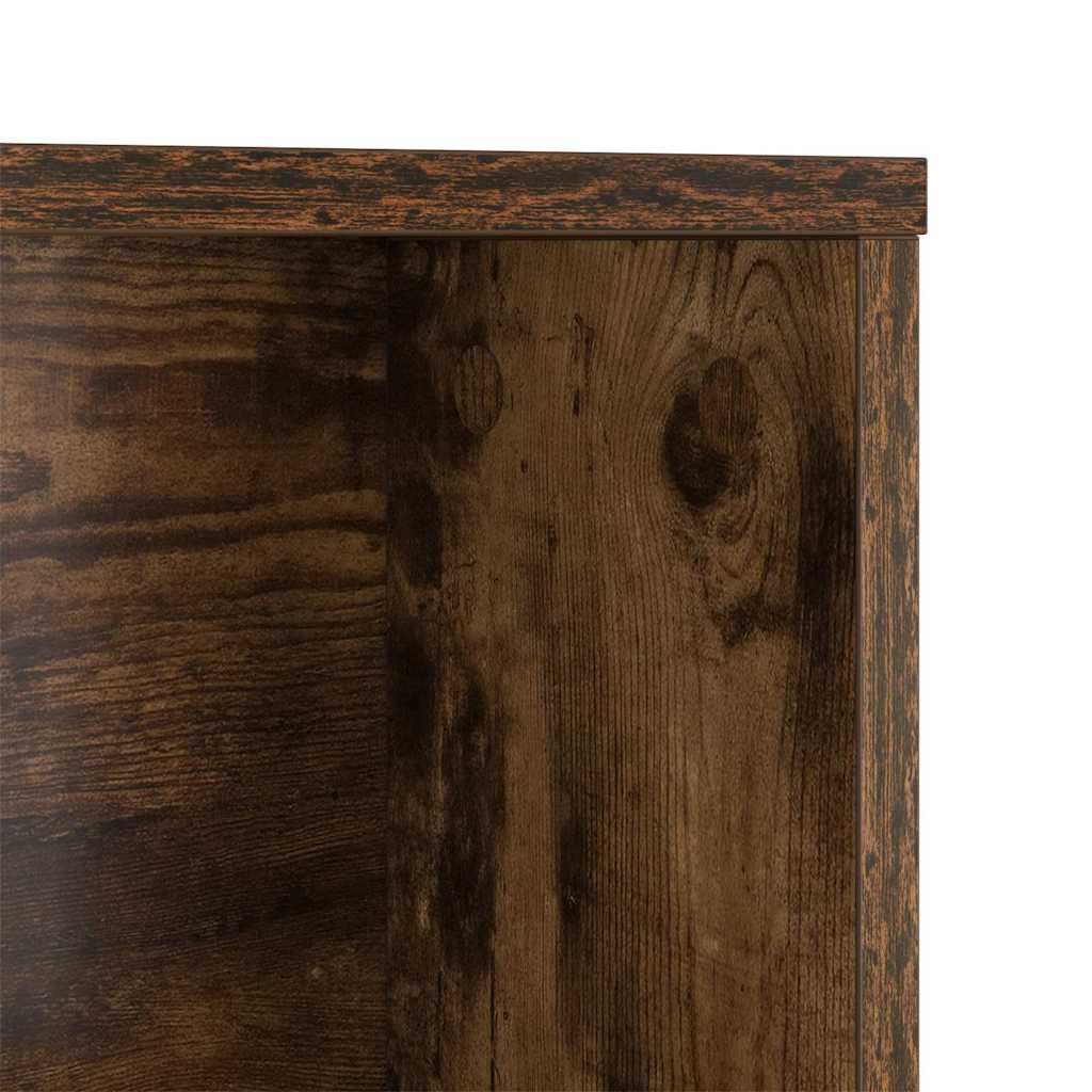 Desk Smoked Oak Engineered Wood 91 x 50 x 149 cm