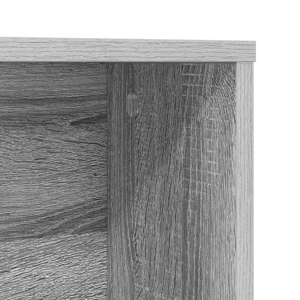 Desk Grey Sonoma Engineered Wood 91 x 50 x 149 cm