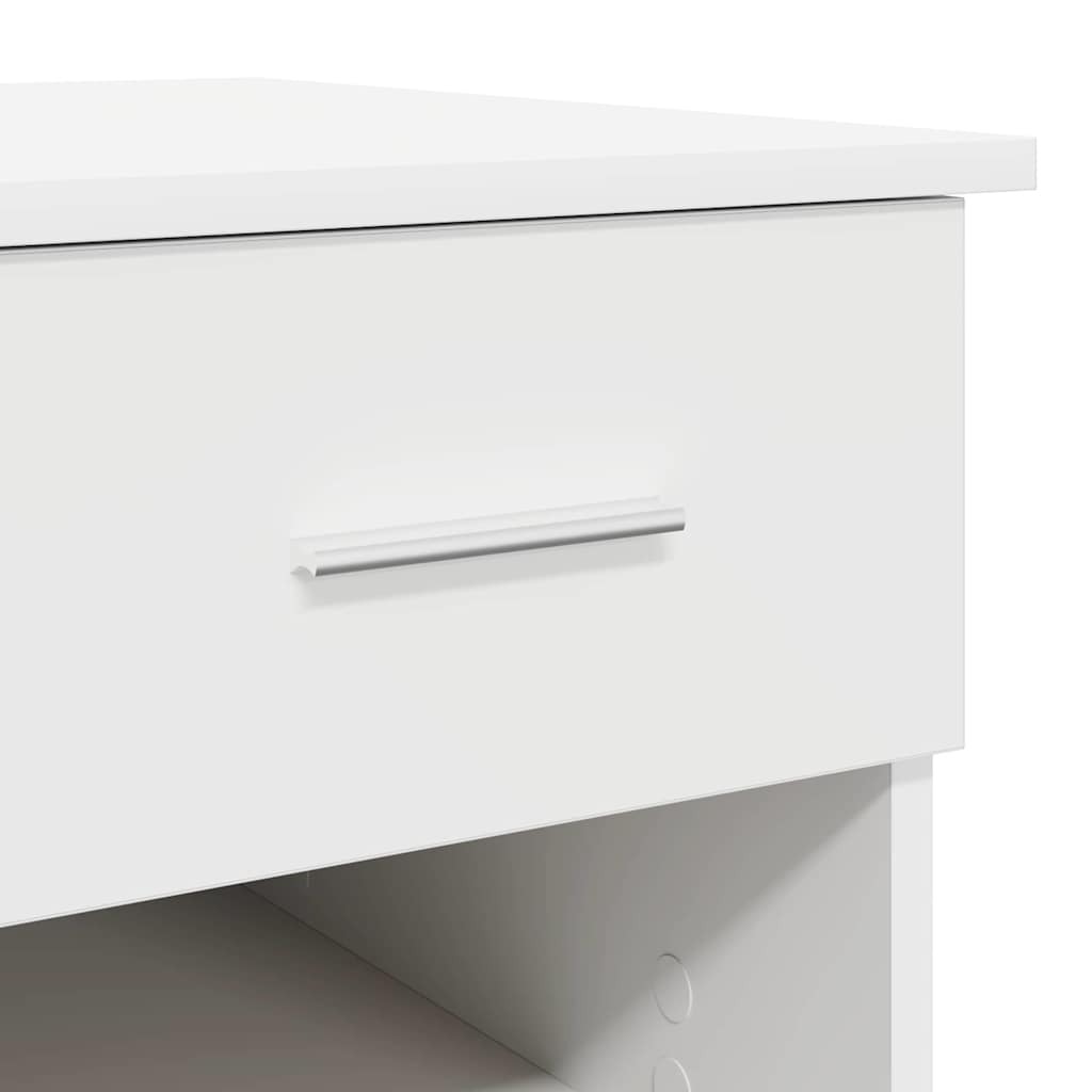 Desk White 90 x 49 x 75 cm Engineered Wood