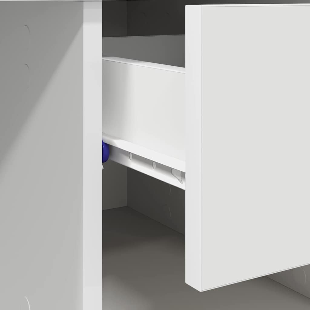 Desk White 90 x 49 x 75 cm Engineered Wood