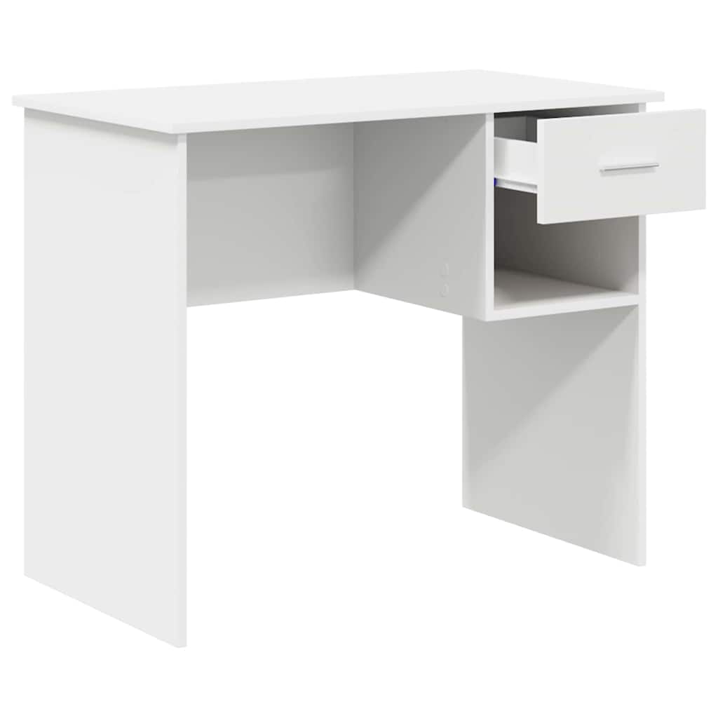 Desk White 90 x 49 x 75 cm Engineered Wood