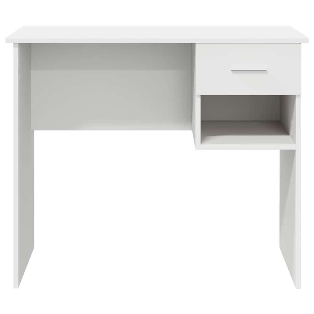 Desk White 90 x 49 x 75 cm Engineered Wood