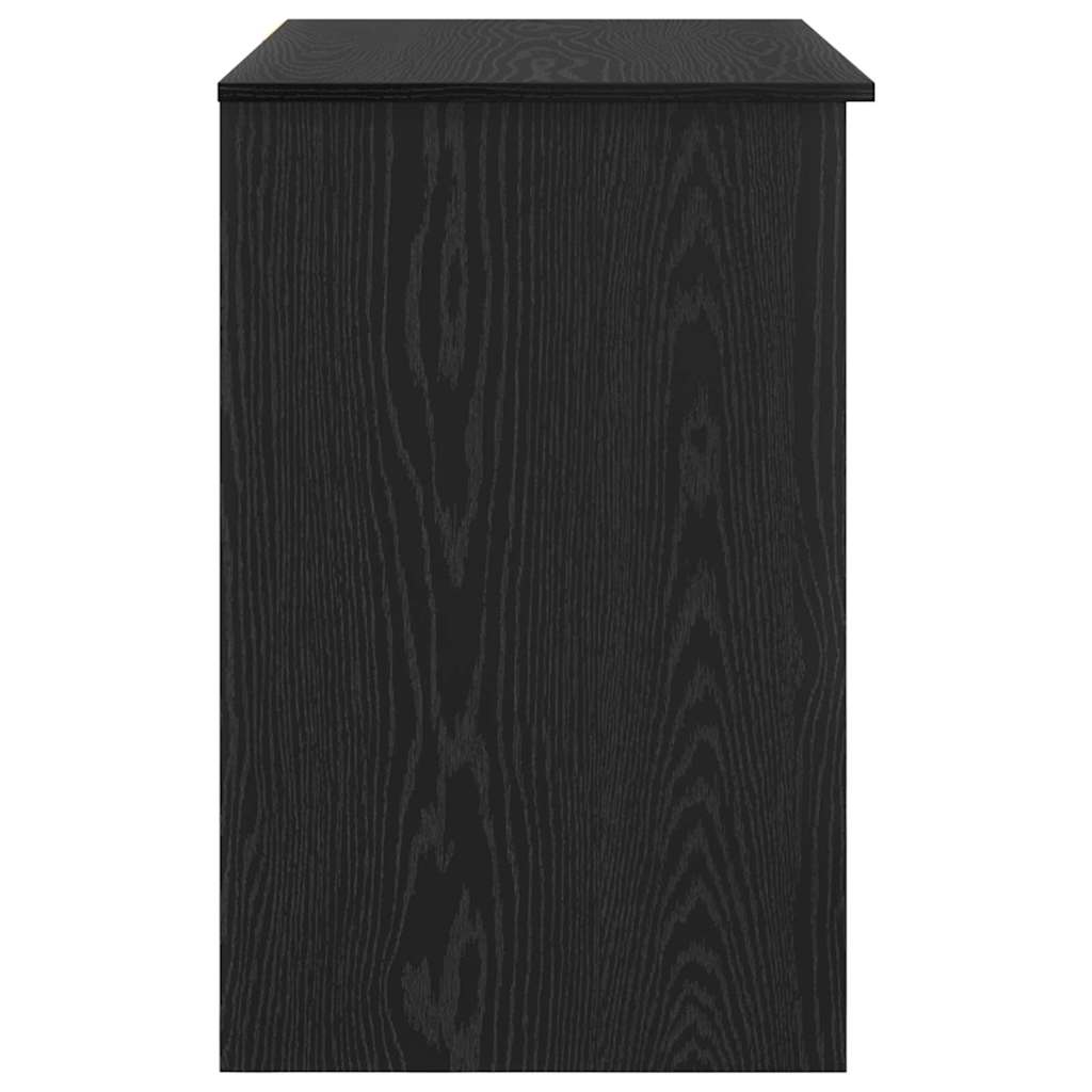 Desk Black Oak 90 x 49 x 75 cm Engineered Wood