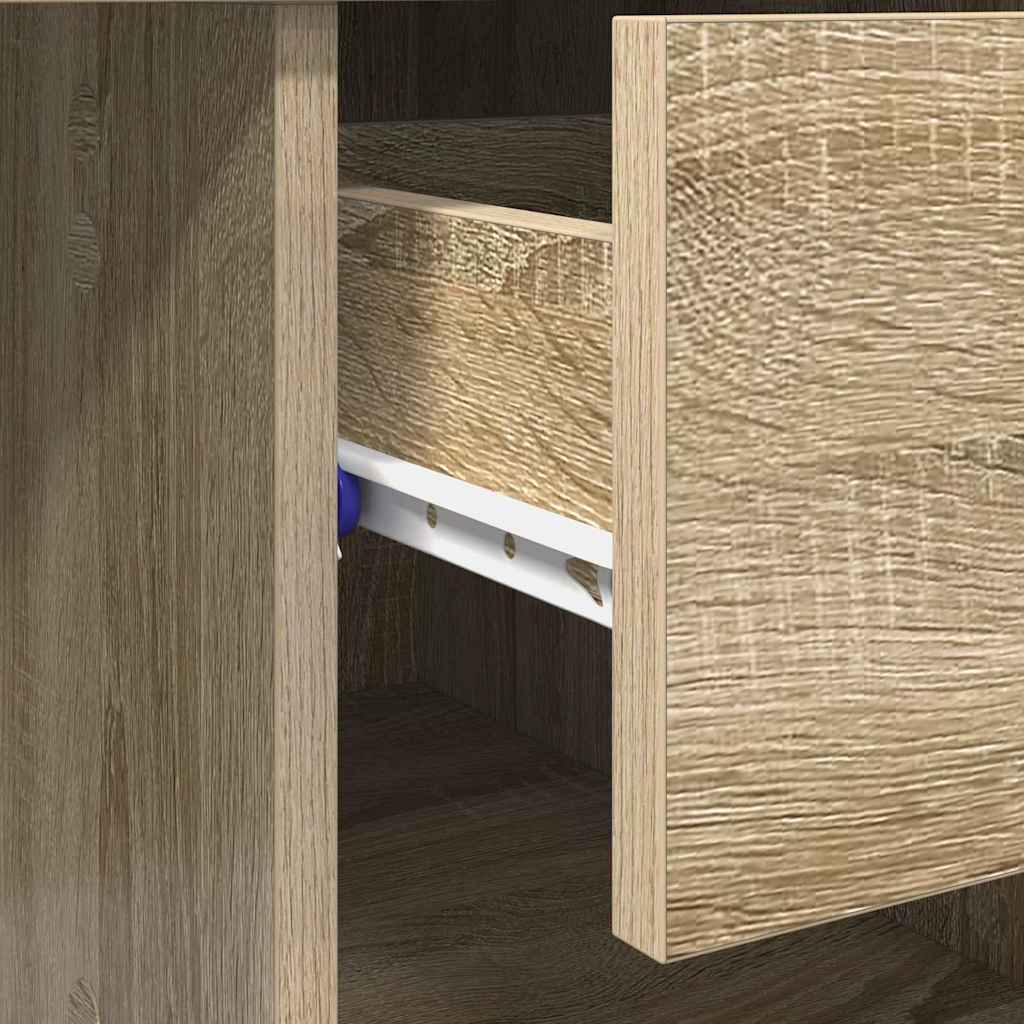 Desk Sonoma Oak 90 x 49 x 75 cm Engineered Wood