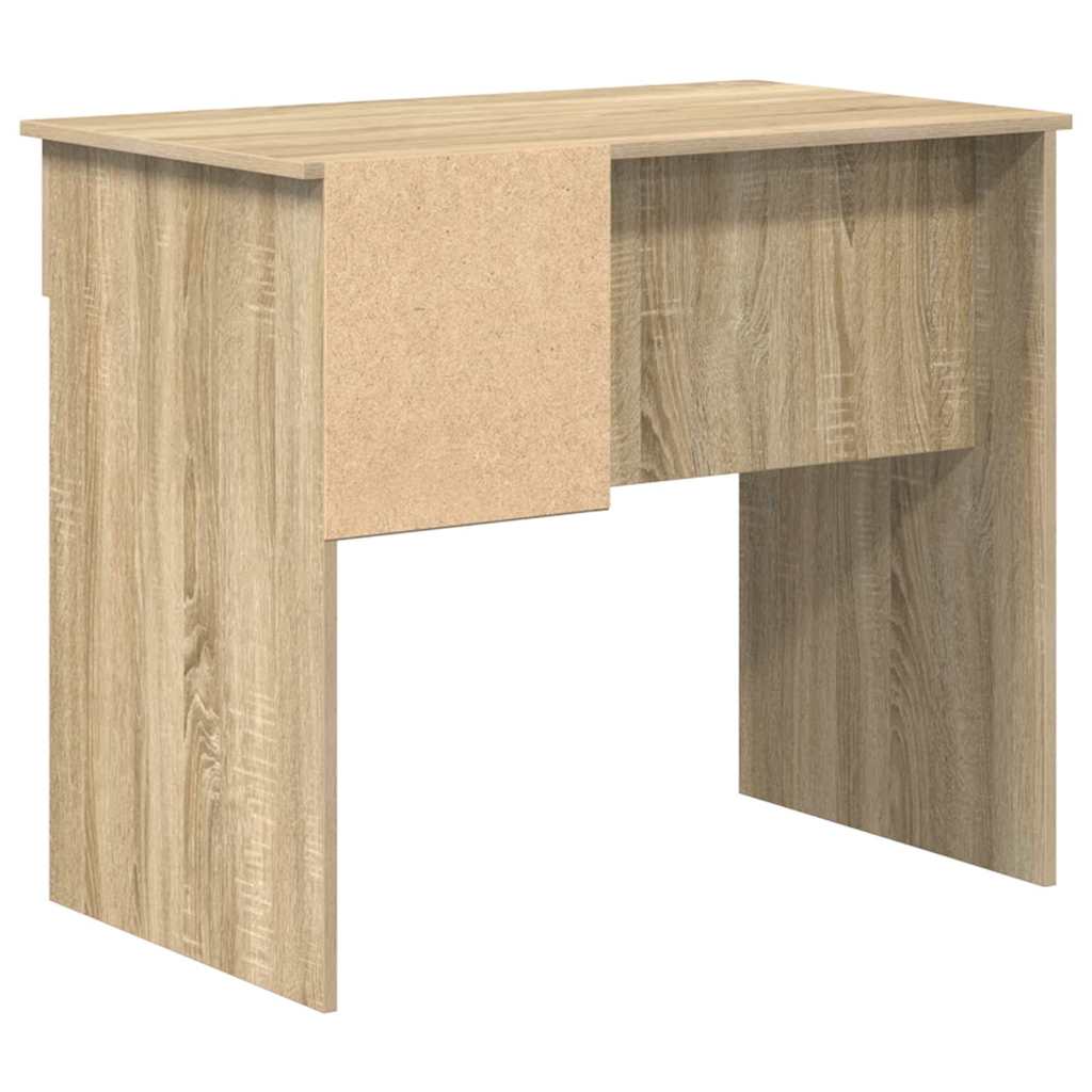 vidaXL Desk with Drawer Sonoma oak 90 x 49.5 x 75 cm Engineered wood