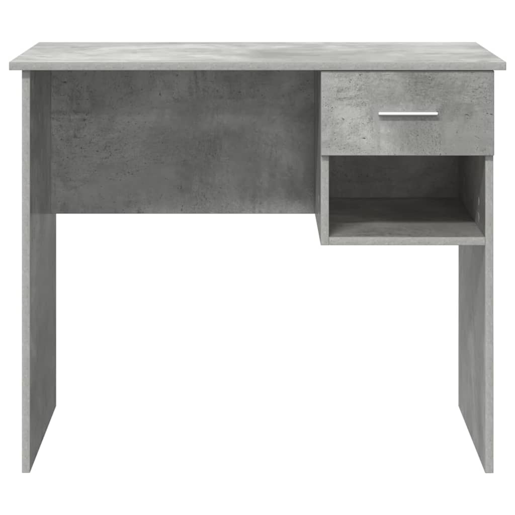 Desk Concrete Grey 90 x 49 x 75 cm Engineered Wood