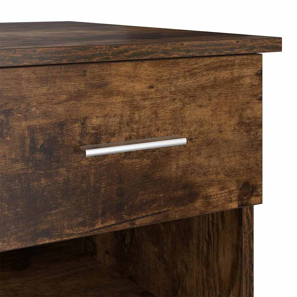 Desk Smoked Oak 90 x 49 x 75 cm Engineered Wood