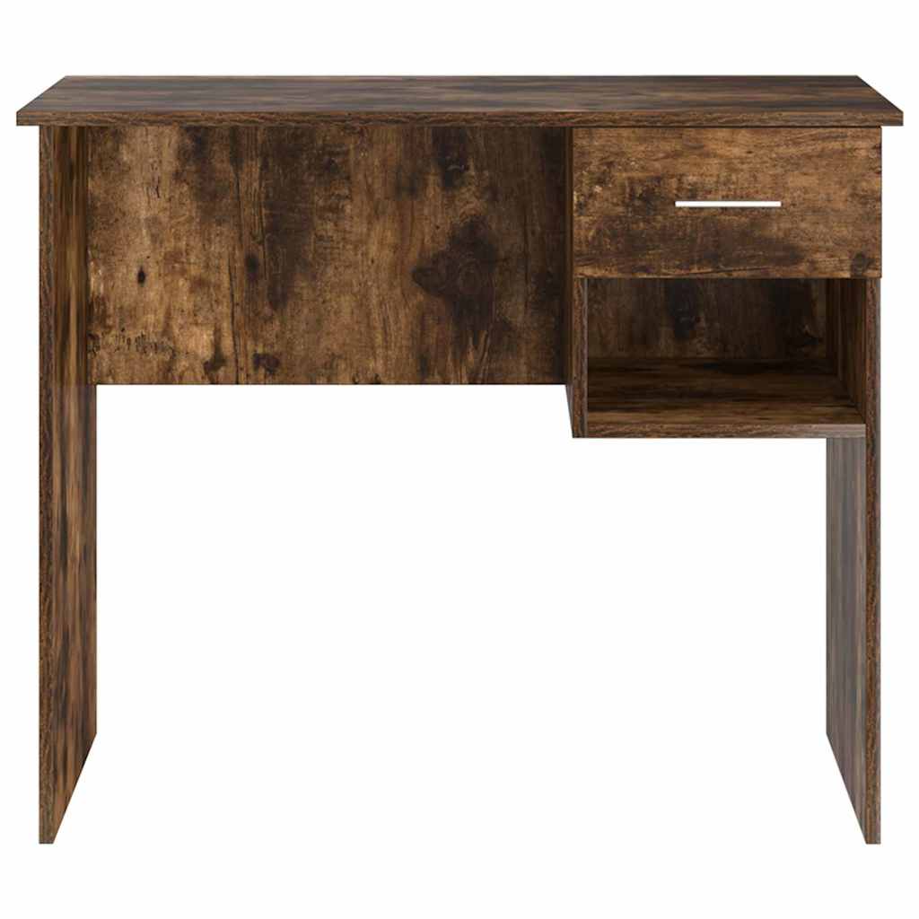 Desk Smoked Oak 90 x 49 x 75 cm Engineered Wood