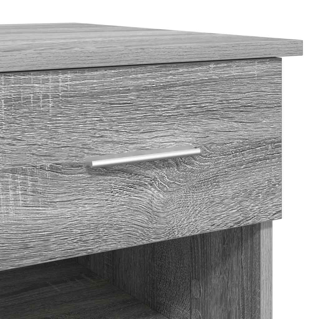 Desk Grey Sonoma 90 x 49 x 75 cm Engineered Wood