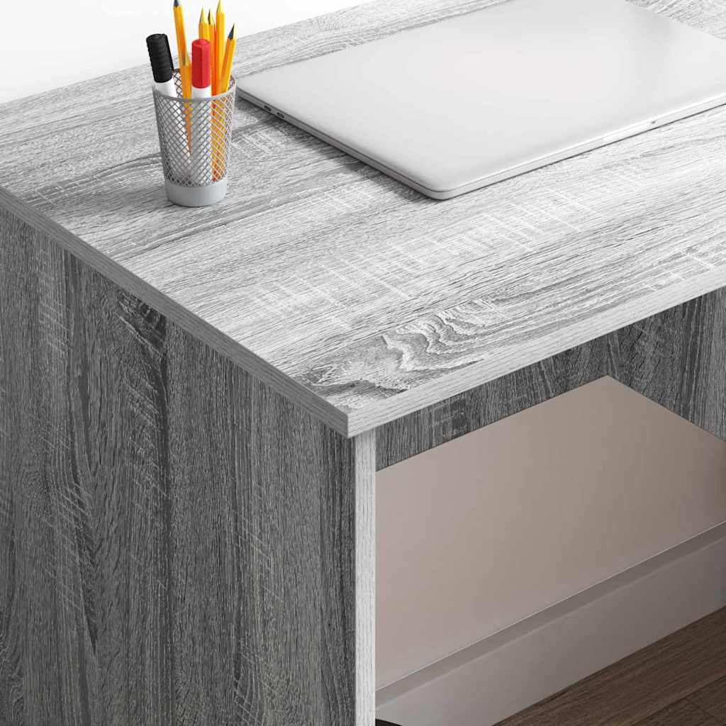 Desk Grey Sonoma 90 x 49 x 75 cm Engineered Wood
