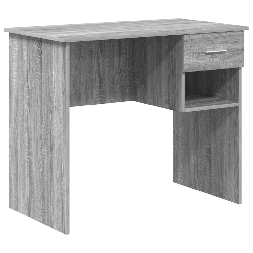 Desk Grey Sonoma 90 x 49 x 75 cm Engineered Wood