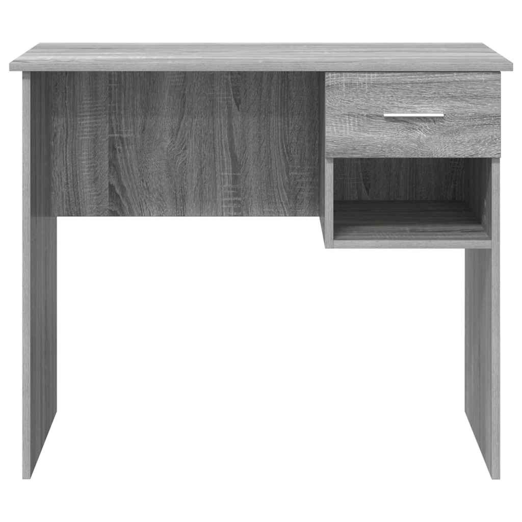 Desk Grey Sonoma 90 x 49 x 75 cm Engineered Wood