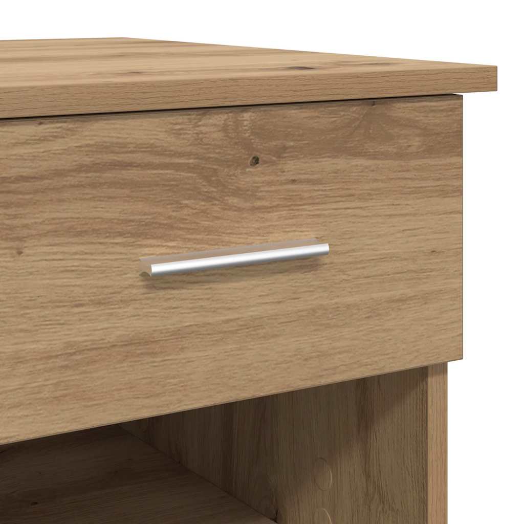 Desk Artisan Oak 90 x 49 x 75 cm Engineered Wood
