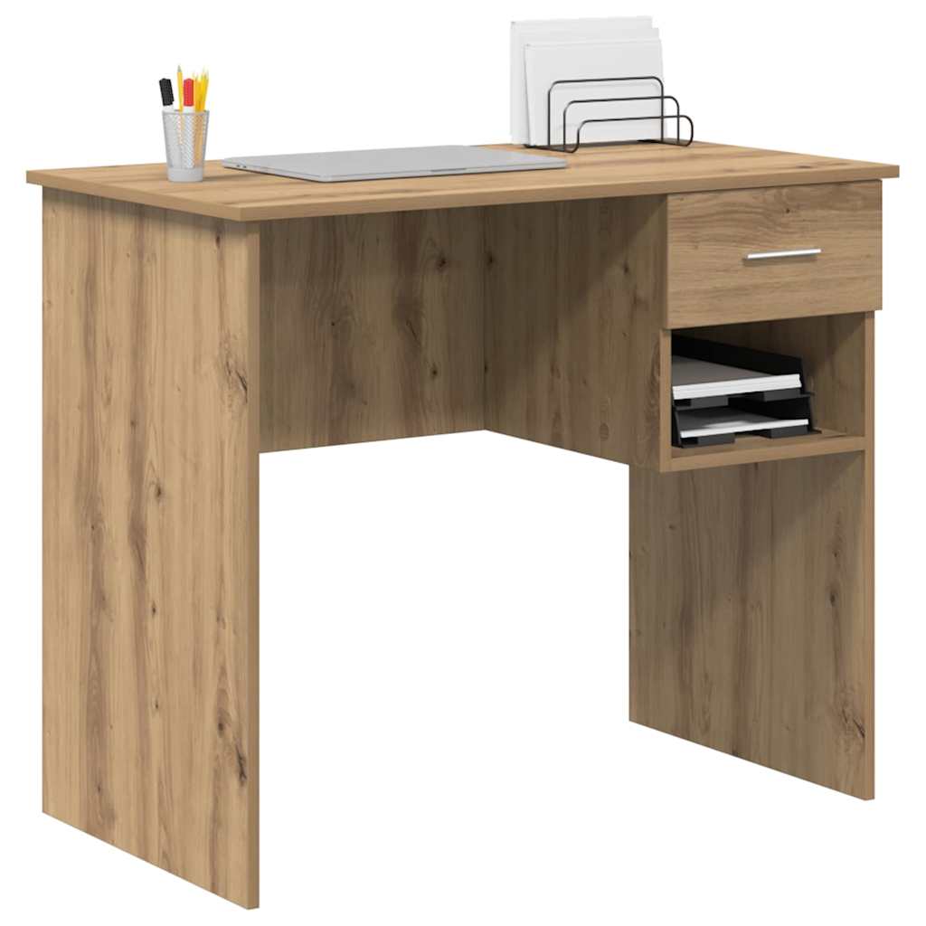Desk Artisan Oak 90 x 49 x 75 cm Engineered Wood