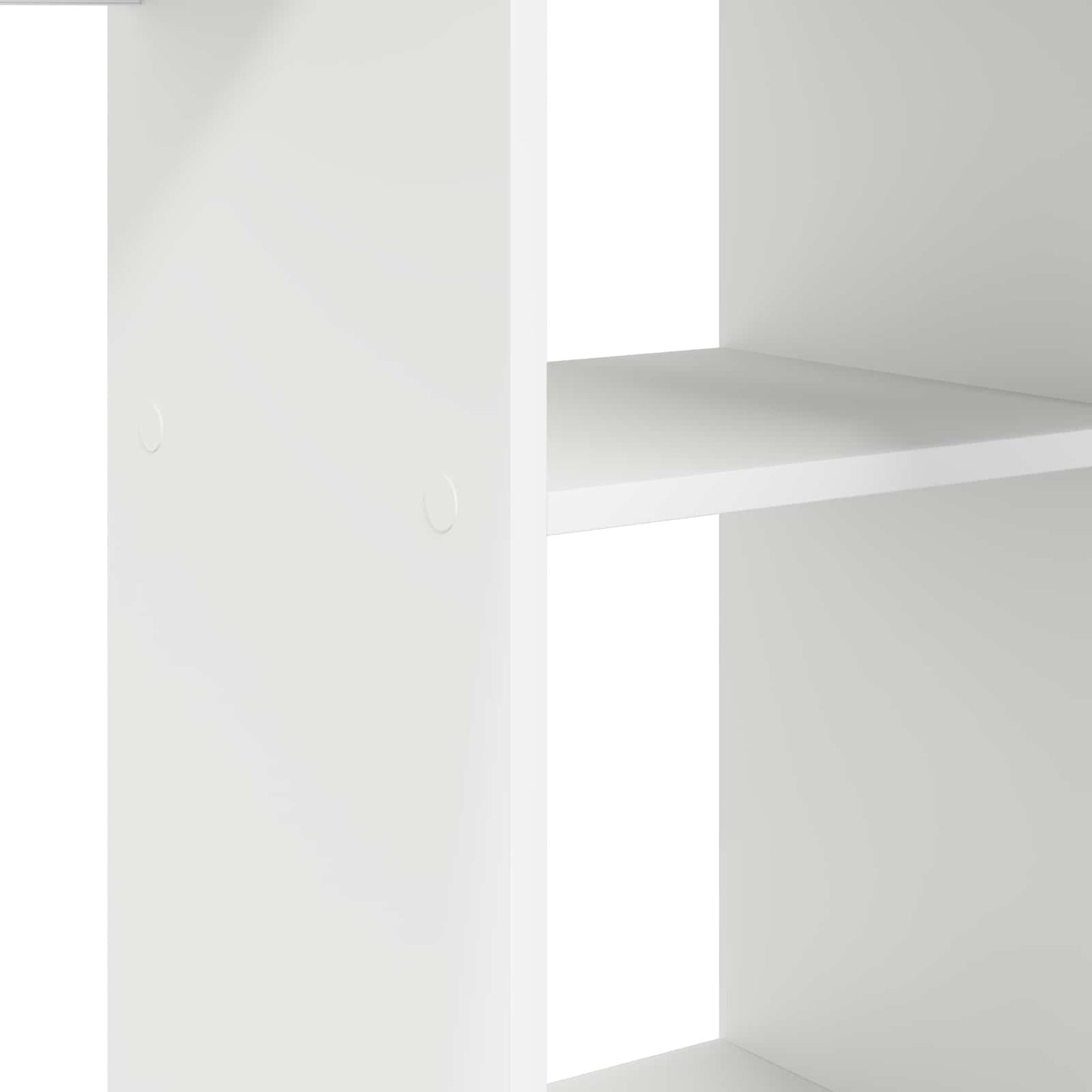 Desk White Engineered Wood 142 x 102 x 73 cm
