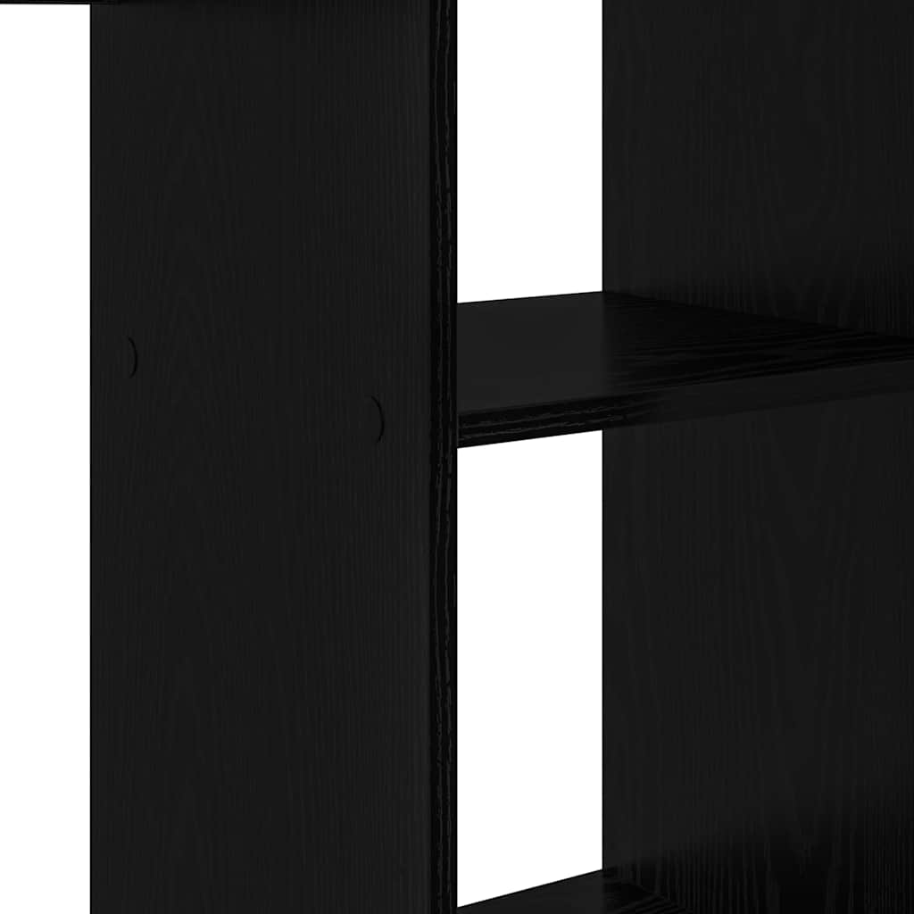 Desk Black Oak Engineered Wood 142 x 102 x 73 cm