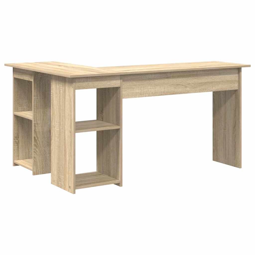 Desk Sonoma Oak Engineered Wood 142 x 102 x 73 cm