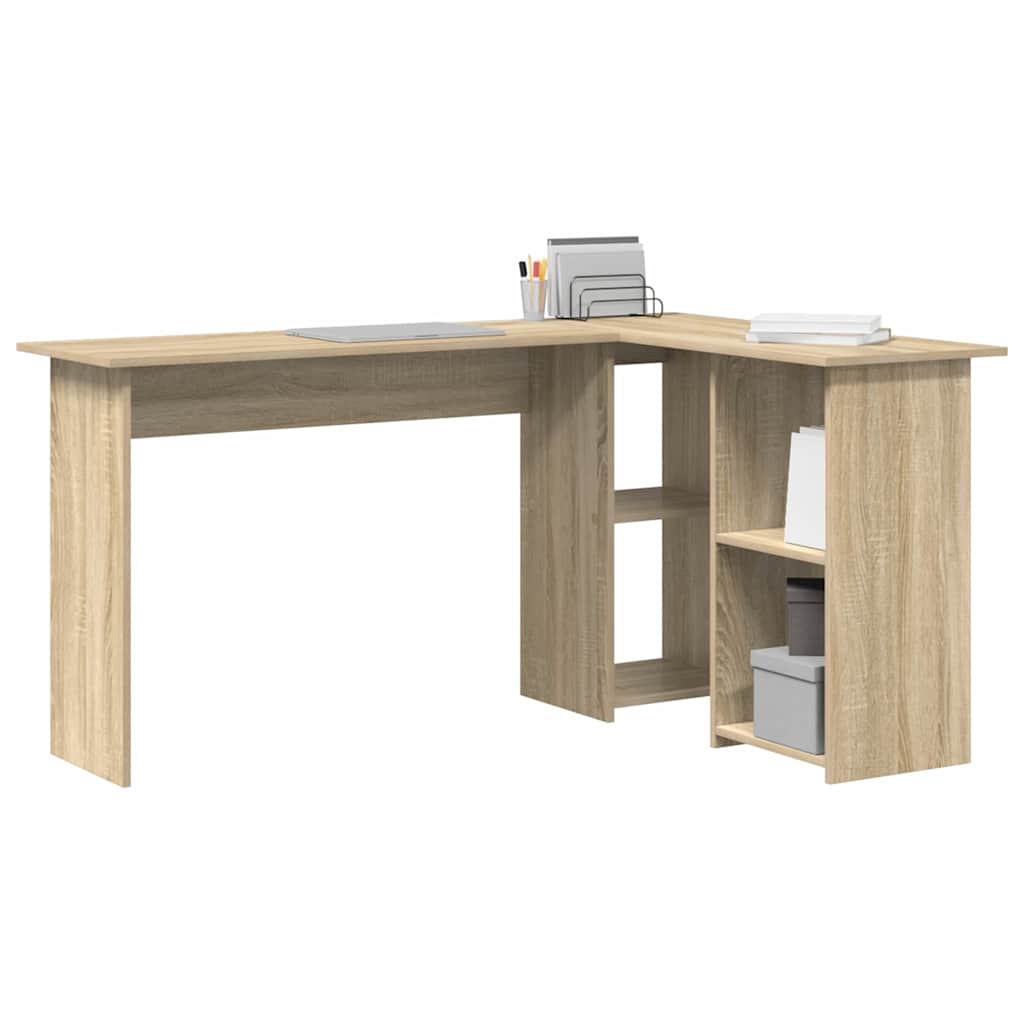 Desk Sonoma Oak Engineered Wood 142 x 102 x 73 cm