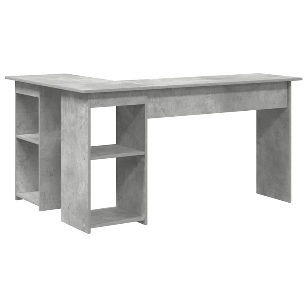 Desk Concrete Grey Engineered Wood 142 x 102 x 73 cm