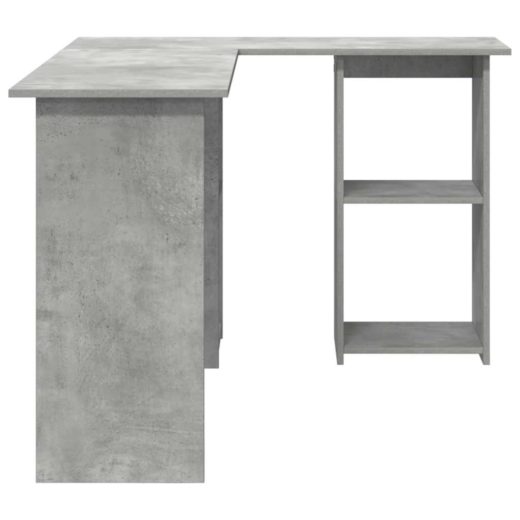 Desk Concrete Grey Engineered Wood 142 x 102 x 73 cm