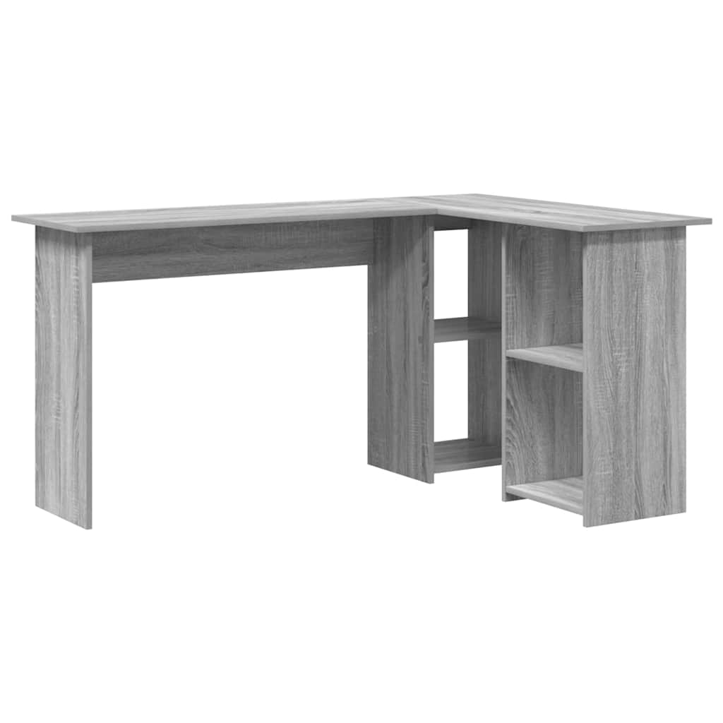 Desk Grey Sonoma Engineered Wood 142 x 102 x 73 cm