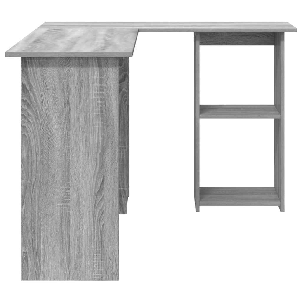 Desk Grey Sonoma Engineered Wood 142 x 102 x 73 cm