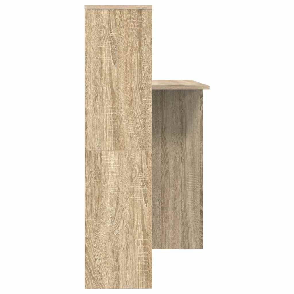 Desk Sonoma Oak 131.5 x 50 x 106.5 cm Engineered Wood