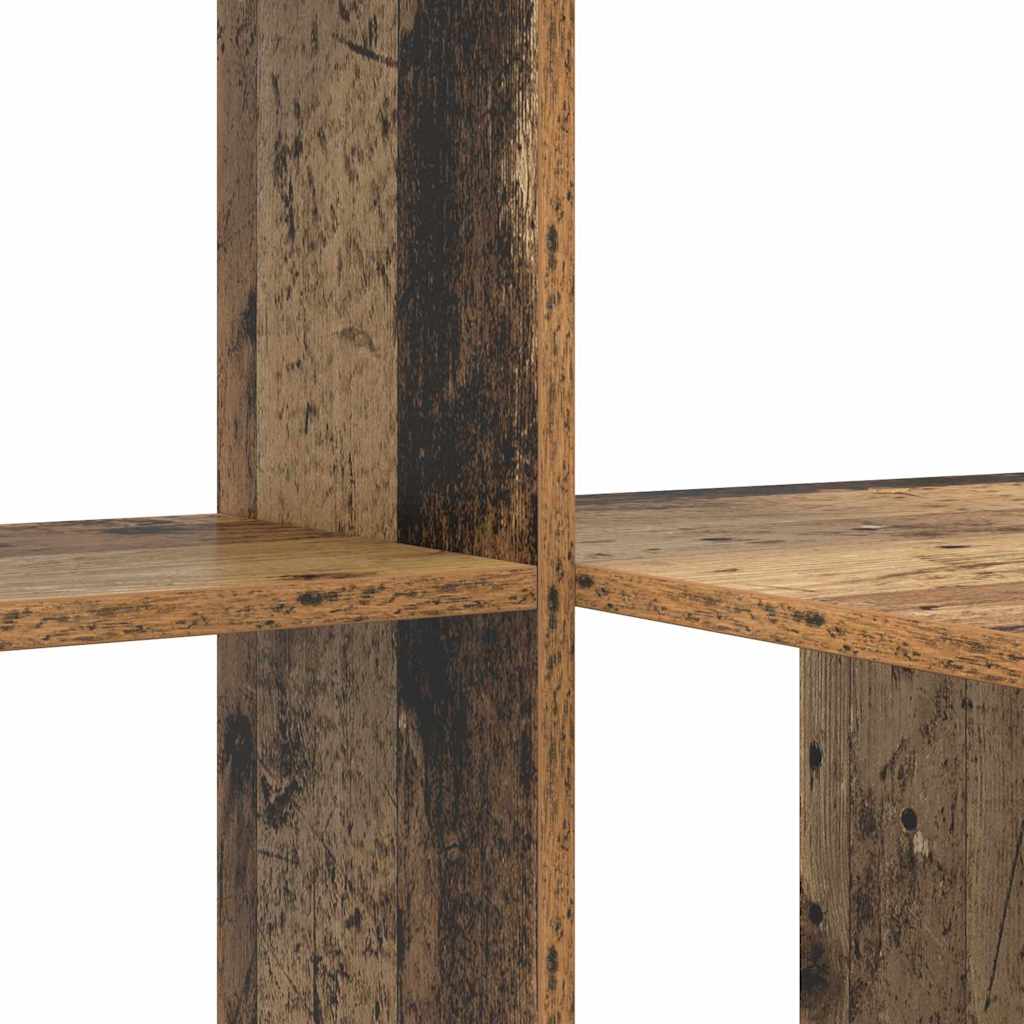 Desk with Shelf Old Wood 131.5 x 50 x 106.5 cm Engineered Wood