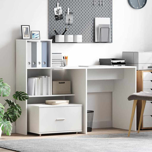 Drawer Cabinet with Wheel White 55 x 45 x 31 cm