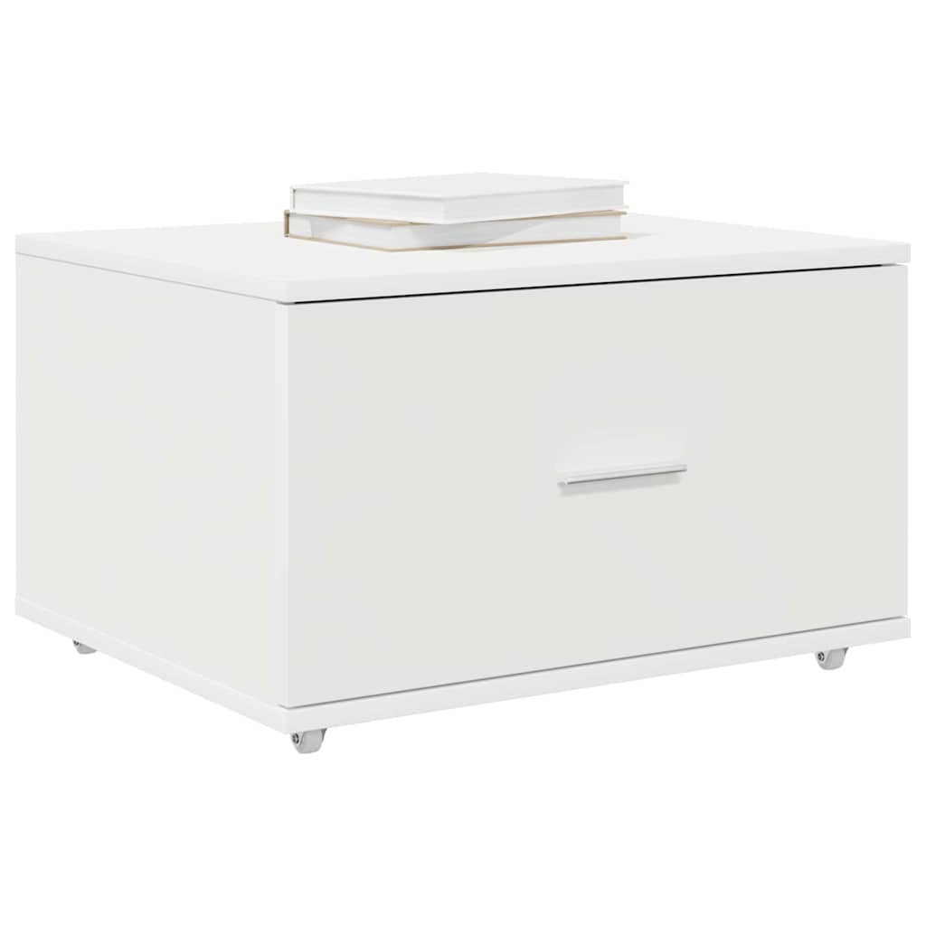 Drawer Cabinet with Wheel White 55 x 45 x 31 cm