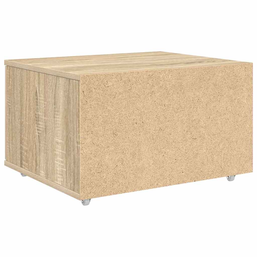 Drawer Cabinet with Wheel Sonoma Oak 55 x 45 x 31 cm