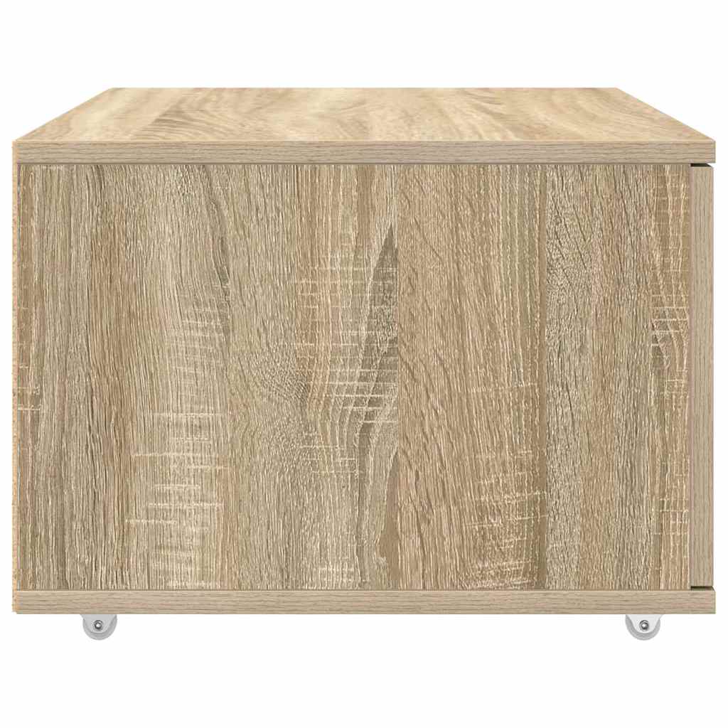 Drawer Cabinet with Wheel Sonoma Oak 55 x 45 x 31 cm