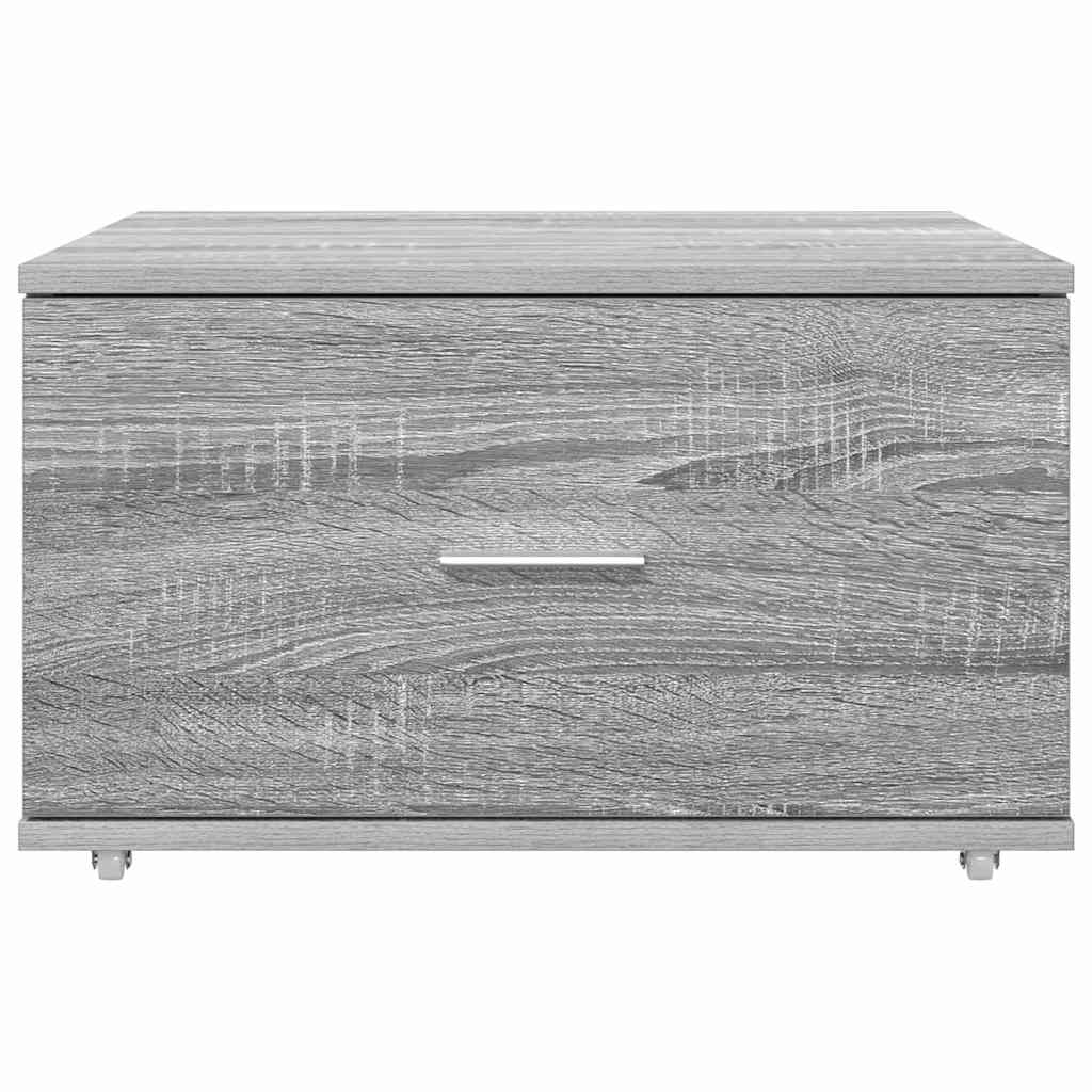 Drawer Cabinet with Wheel Grey Sonoma 55 x 45 x 31 cm