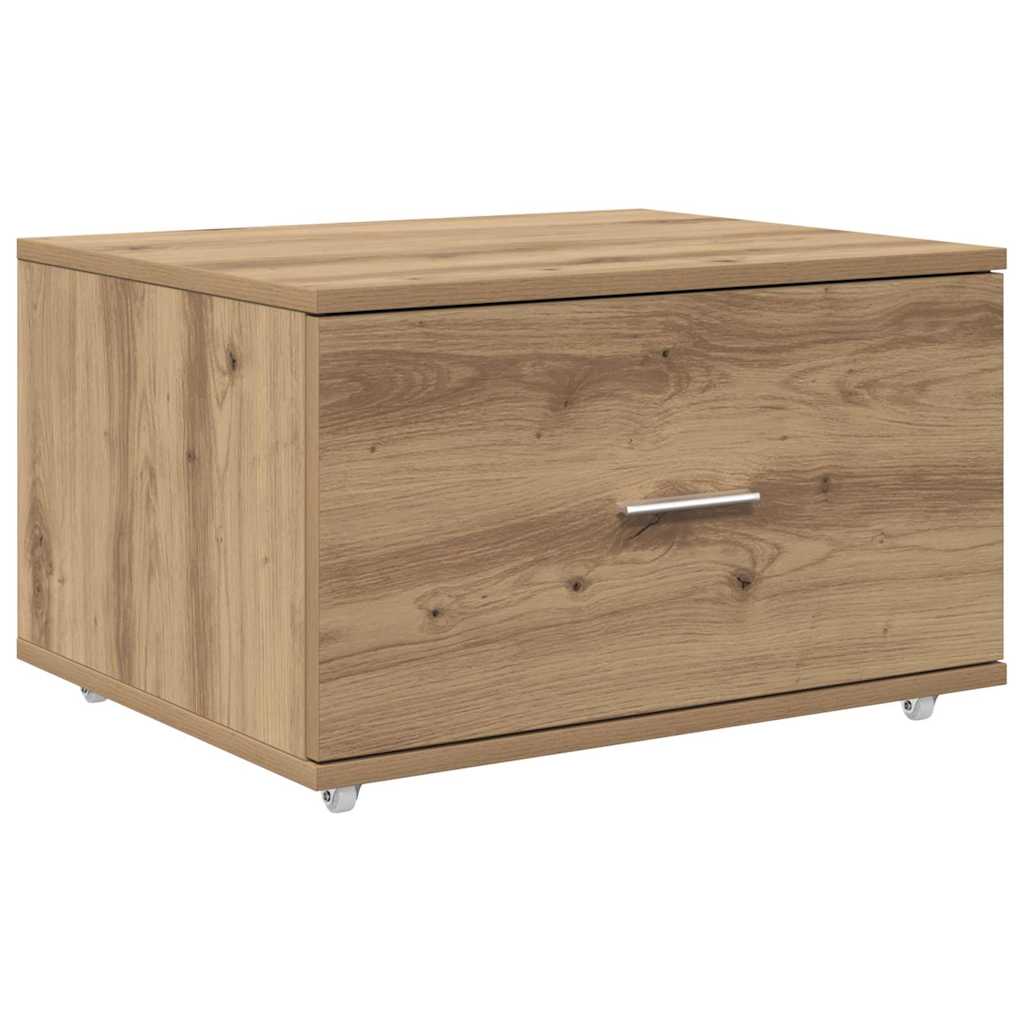Drawer Cabinet with Wheel Artisan Oak 55 x 45 x 31 cm