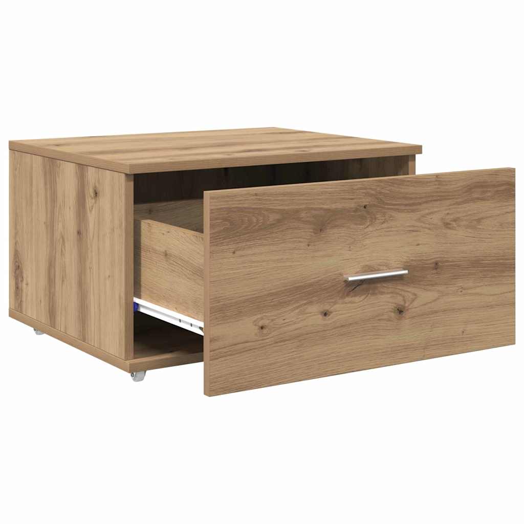 Drawer Cabinet with Wheel Artisan Oak 55 x 45 x 31 cm