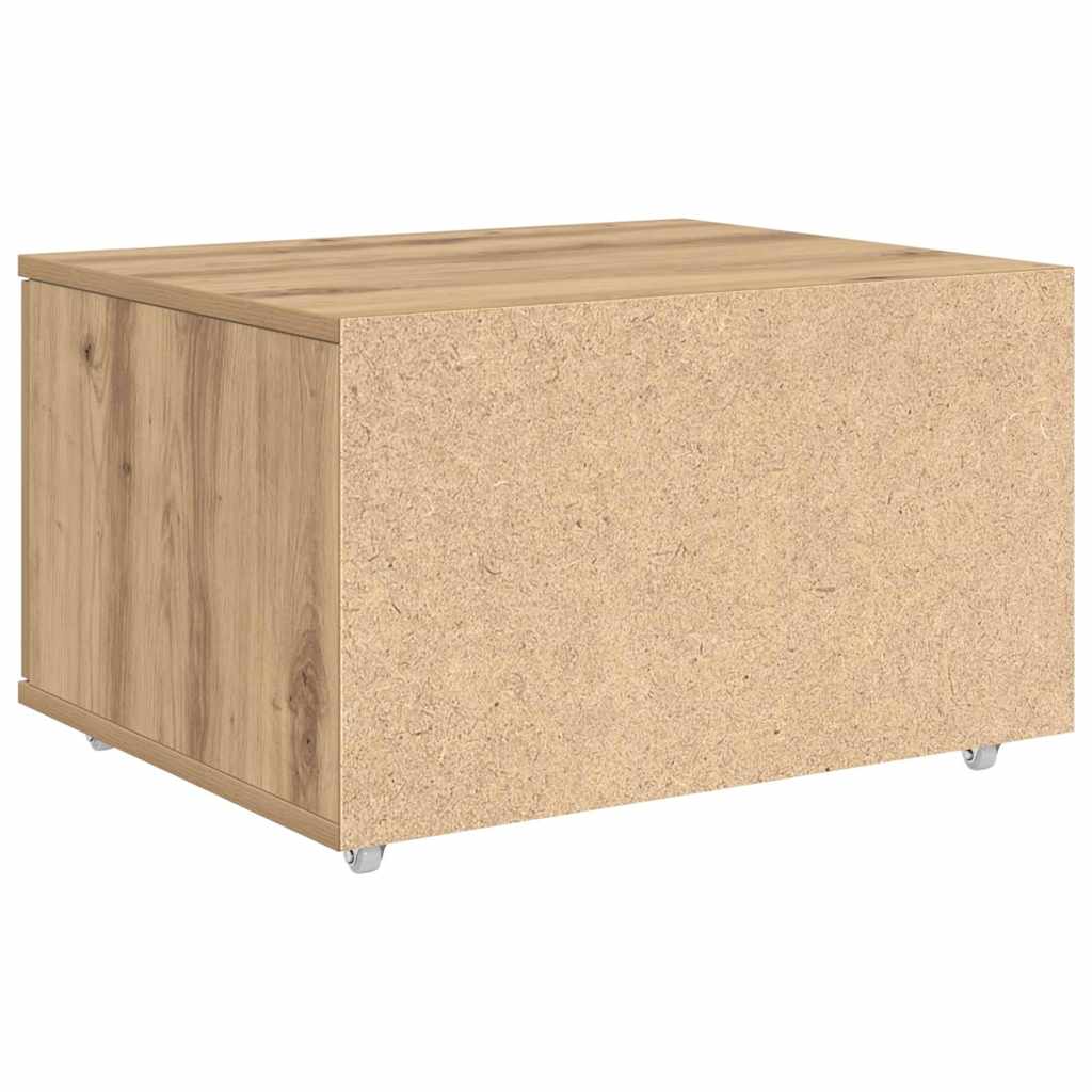 Drawer Cabinet with Wheel Artisan Oak 55 x 45 x 31 cm