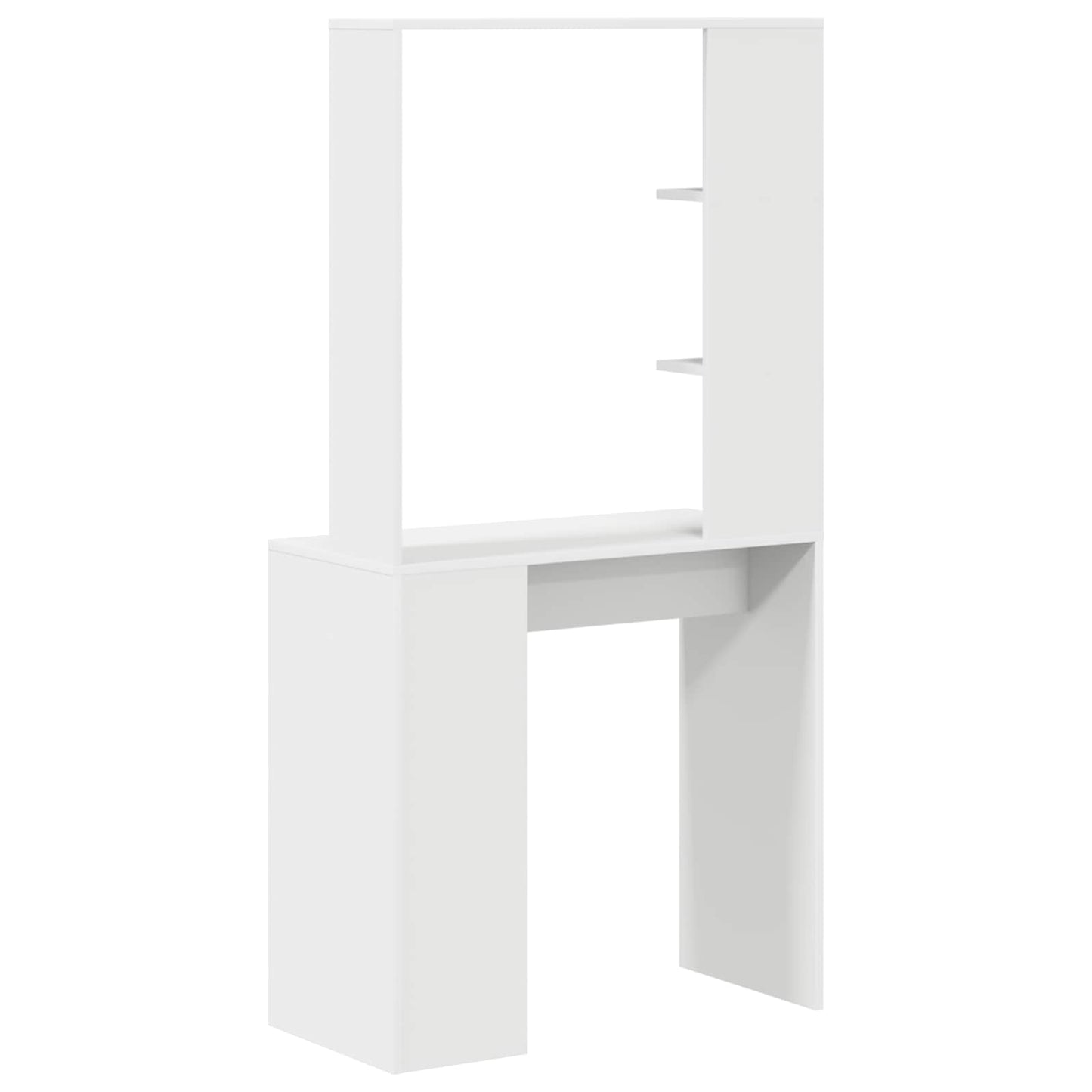 Desk White Engineered Wood 78.5 x 37 x 154.5 cm