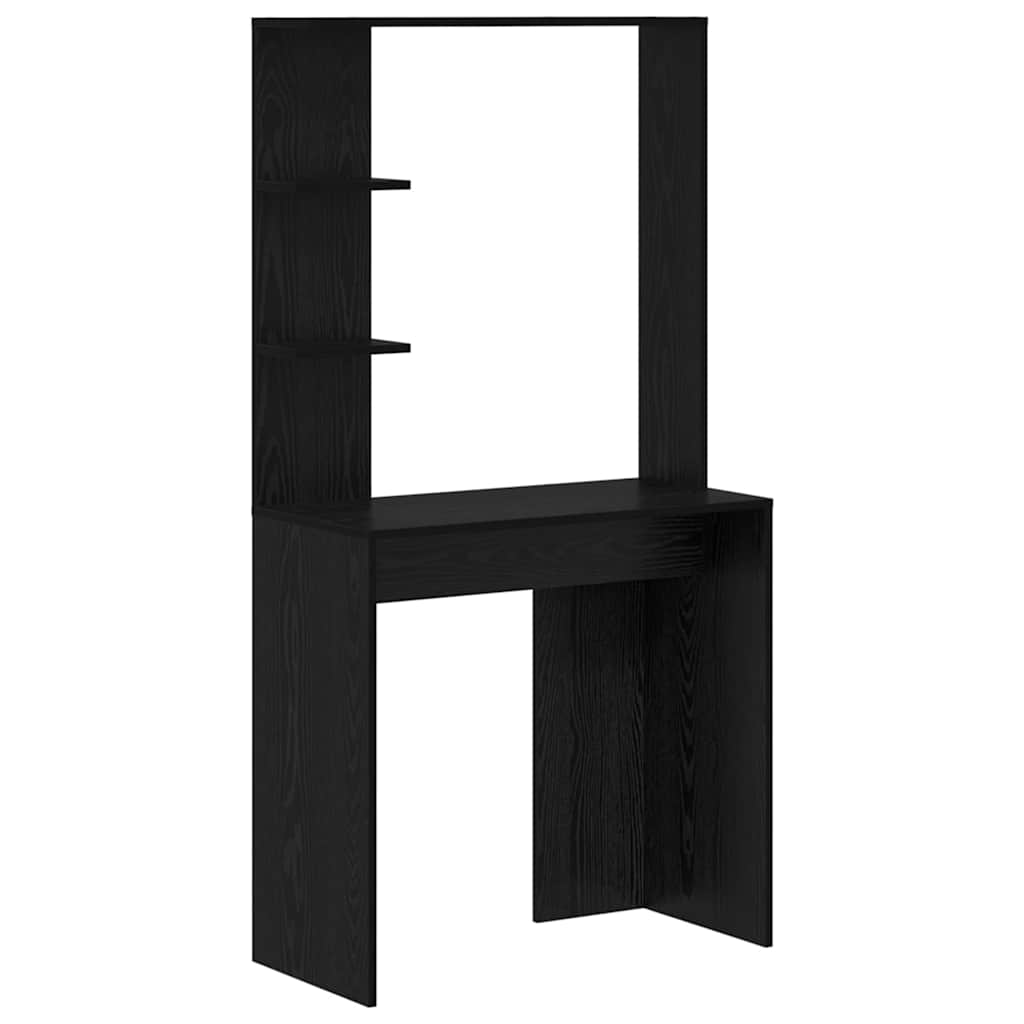 Desk Black Oak Engineered Wood 78.5 x 37 x 154.5 cm