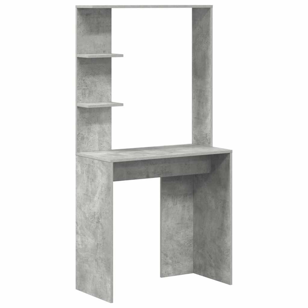 Desk Concrete Grey 78.5 x 37 x 154.5 cm Engineered Wood