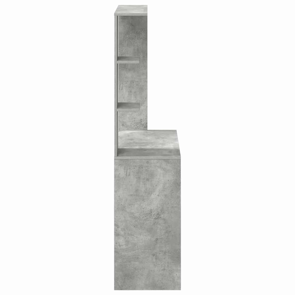 Desk Concrete Grey 78.5 x 37 x 154.5 cm Engineered Wood