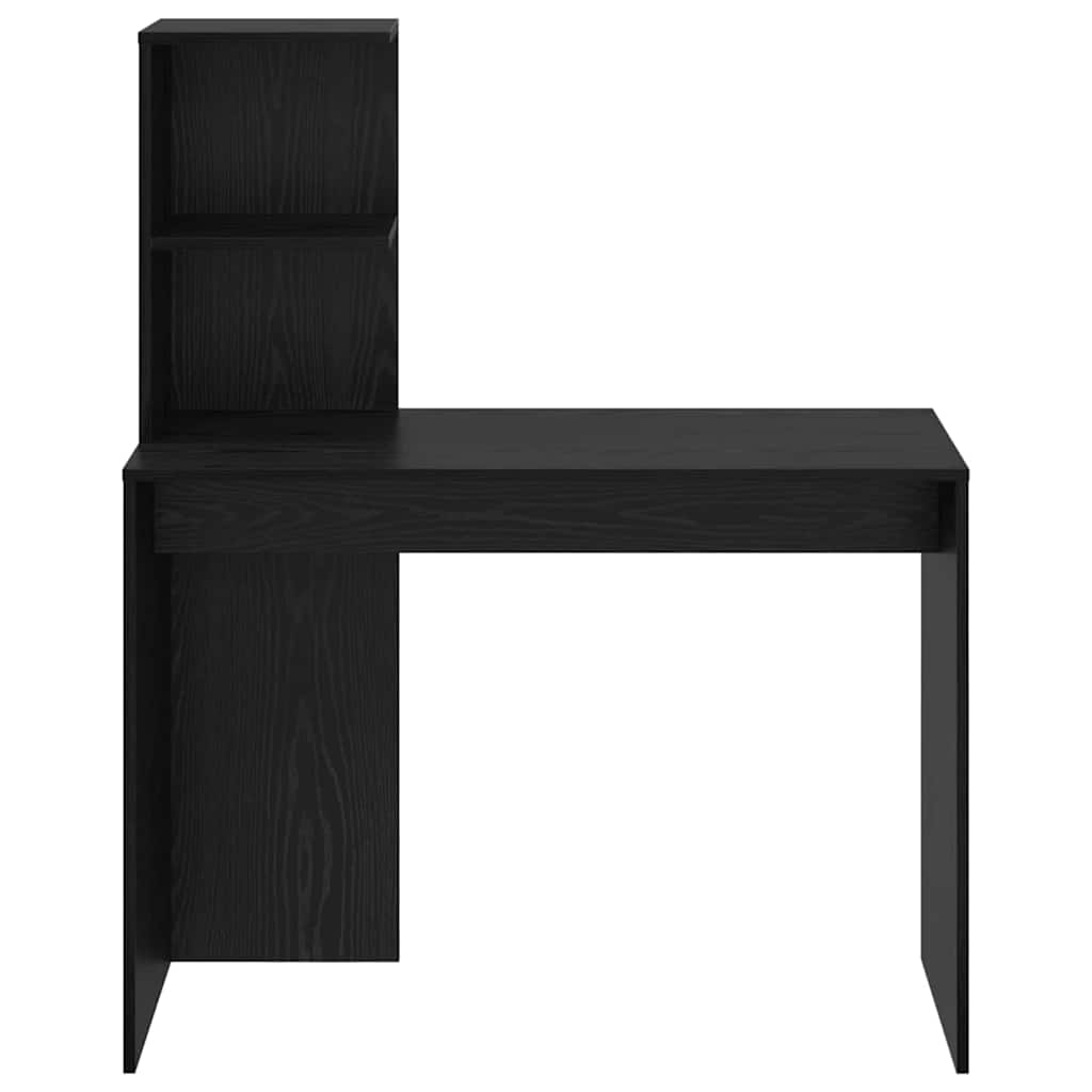 Desk Black Oak Engineered Wood 102 x 50 x 124 cm