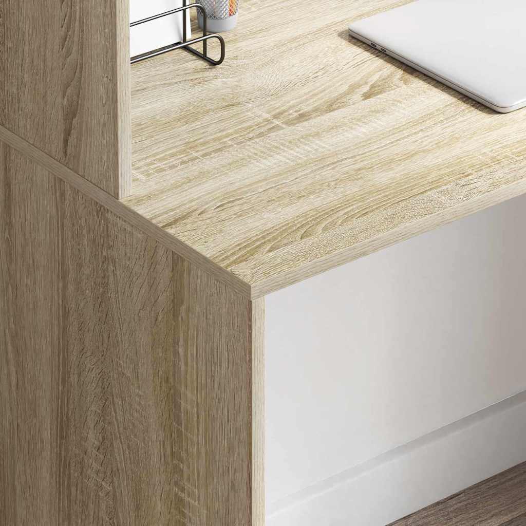 Desk Sonoma Oak Engineered Wood 102 x 50 x 124 cm